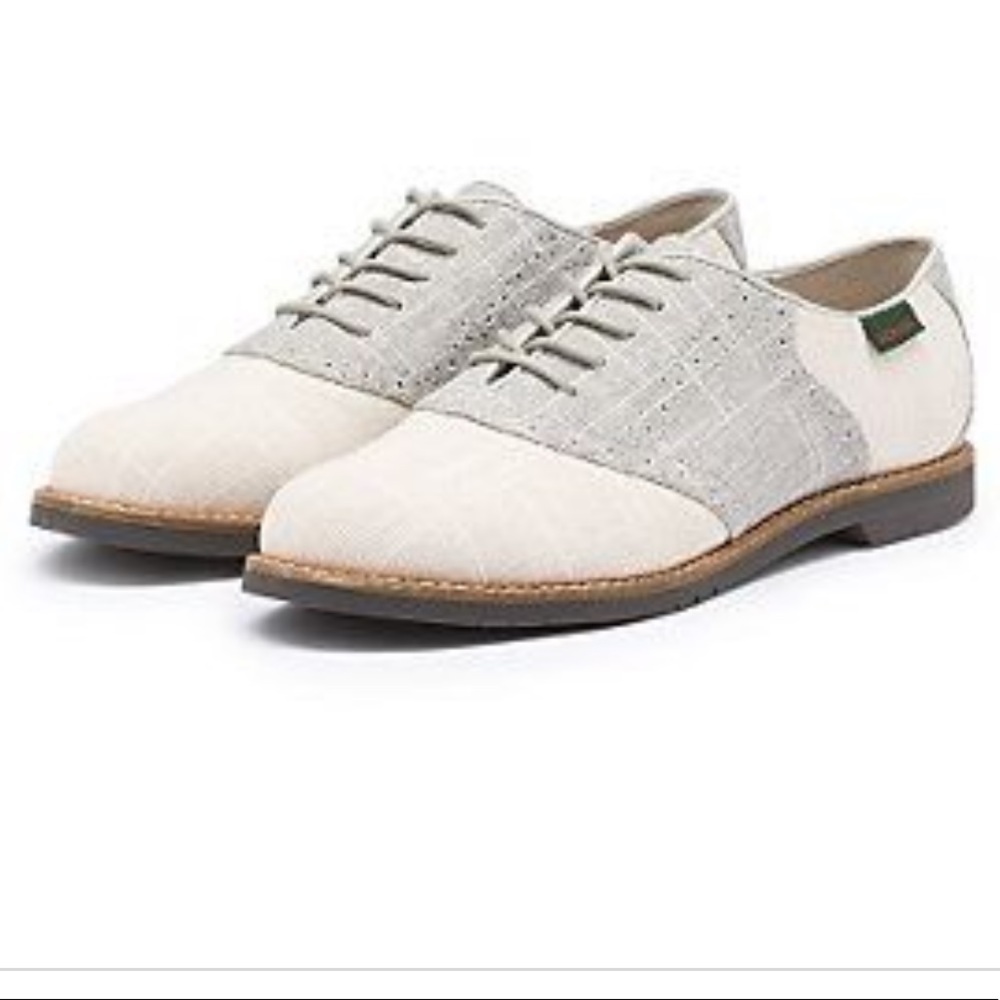 NWT Bass silver Elizabeth Oxford shoes